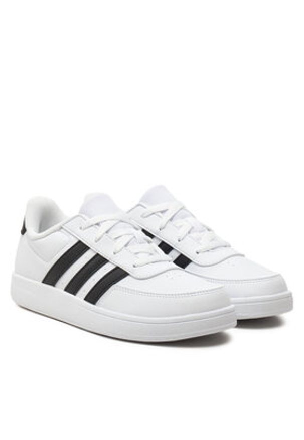 Adidas - adidas Sneakersy Breaknet 2.0 K HP8956 Biały. Kolor: biały. Materiał: skóra