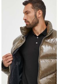Armani Exchange kurtka puchowa męska kolor zielony zimowa. Kolor: zielony. Materiał: puch. Sezon: zima #5