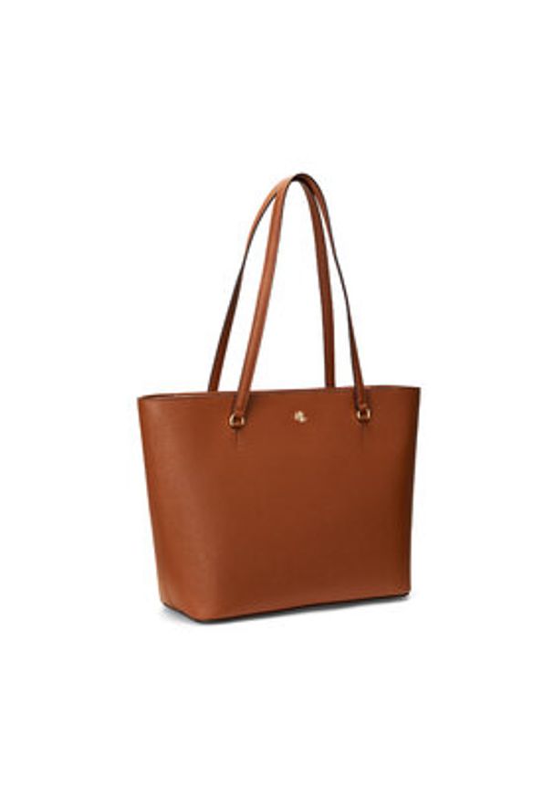Lauren Ralph Lauren Torebka 431924351002 Brązowy. Kolor: brązowy. Materiał: skórzane