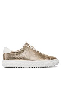 MICHAEL Michael Kors Sneakersy Grove Lace Up 43R4GVFS1M Złoty. Kolor: złoty. Materiał: skóra