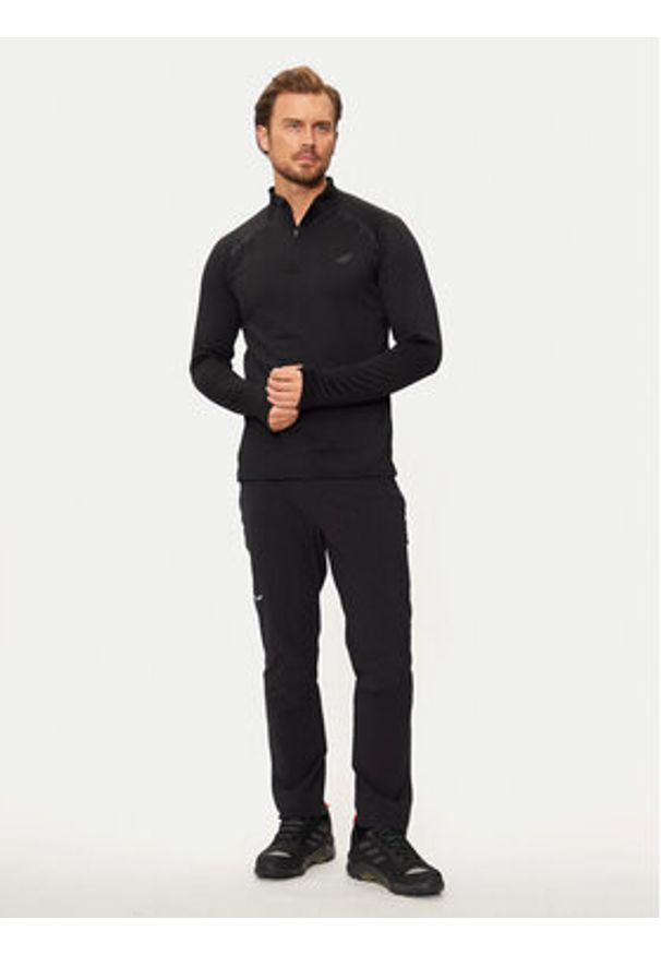 4f - 4F Bluza 4FWAW24TFSWM410 Szary Slim Fit. Kolor: szary. Materiał: syntetyk
