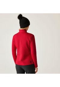 DARE 2B - Bluza damska z suwakiem 1/4 Glamourize III Dare 2b. Kolor: czerwony. Materiał: żakard, dzianina. Sezon: zima. Sport: narciarstwo