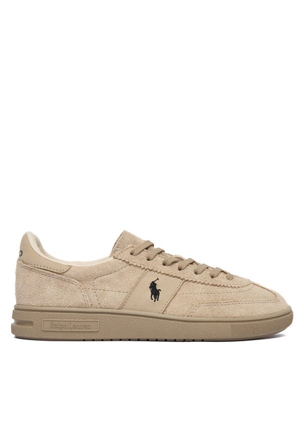 Polo Ralph Lauren Sneakersy 809P01617002 Beżowy. Kolor: beżowy. Materiał: zamsz, skóra