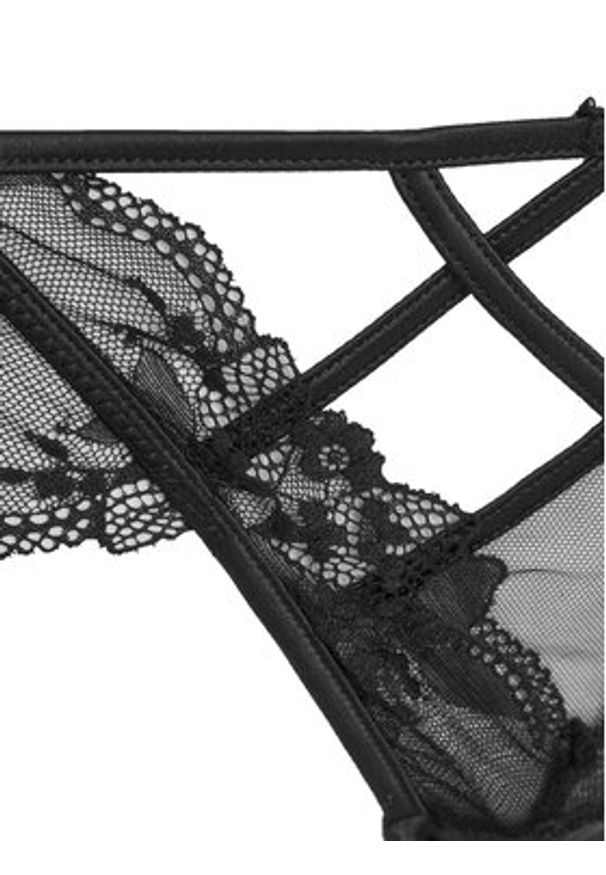 Hunkemöller Stringi Amari 301043 Czarny. Kolor: czarny. Materiał: syntetyk