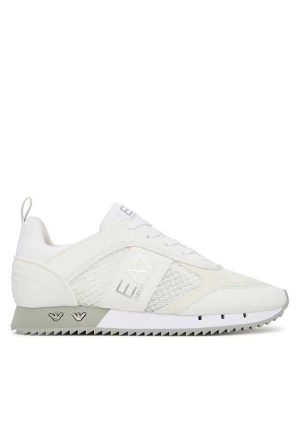 EA7 Emporio Armani Sneakersy 7X000334 AF18610 MZ024 Biały. Kolor: biały. Materiał: skóra