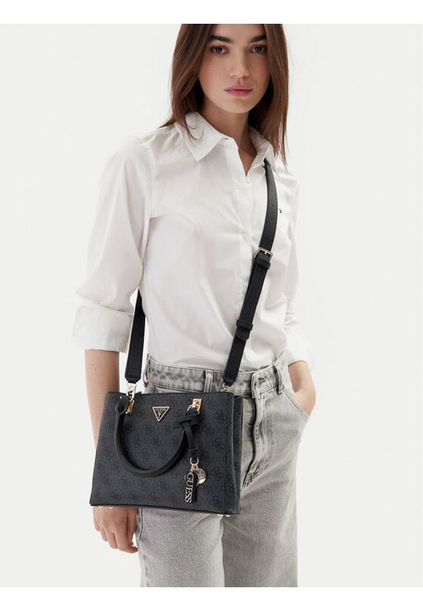 Guess Torebka 179054 Czarny. Kolor: szary. Materiał: skórzane
