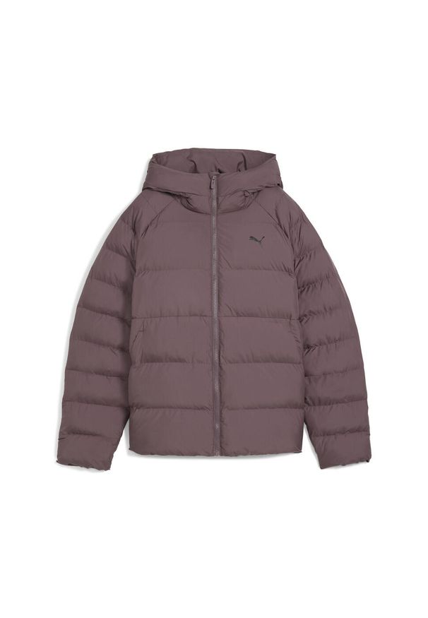 Puma - Damska kurtka z kapturem Mono PUMA Raisin Purple. Typ kołnierza: kaptur. Kolor: fioletowy. Sport: bieganie