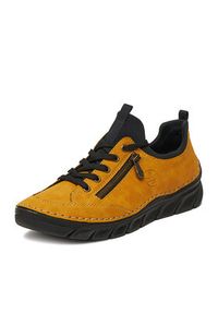 Rieker Sneakersy 55073-68 Żółty. Kolor: żółty. Materiał: syntetyk, materiał #3