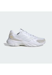 Adidas - Buty Courtjam Control 3 Premium Tennis. Kolor: biały. Materiał: skóra. Sport: tenis