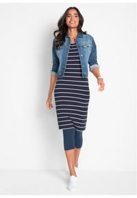 bonprix - Legginsy rybaczki (2 pary w opak.). Okazja: na co dzień. Kolor: niebieski. Styl: casual #2