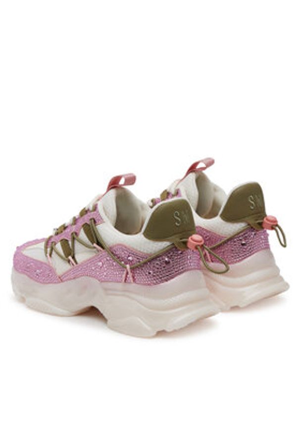 Steve Madden Sneakersy Magneto-R-E SM19000109 Zielony. Kolor: zielony. Materiał: materiał
