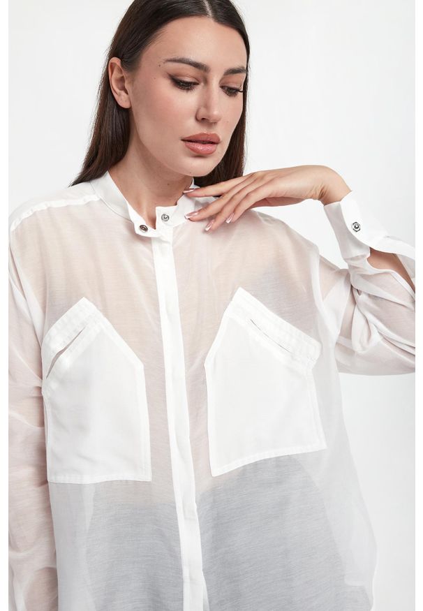 Pinko - Koszula damska z jedwabiem Andy PINKO. Materiał: jedwab