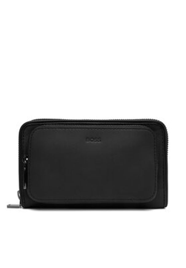 BOSS Nerka New Crosstown 50557797 Czarny. Kolor: czarny. Materiał: skóra