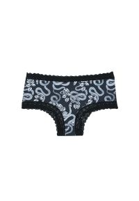 Intica - Koronkowe szorty damskie z delikatnym wykończeniem Ulferdina. Kolor: wielokolorowy. Materiał: koronka. Wzór: koronka