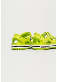 Crocs - Sandały dziecięce. Zapięcie: klamry. Kolor: żółty, zielony, wielokolorowy. Materiał: syntetyk, materiał, guma. Wzór: gładki #3