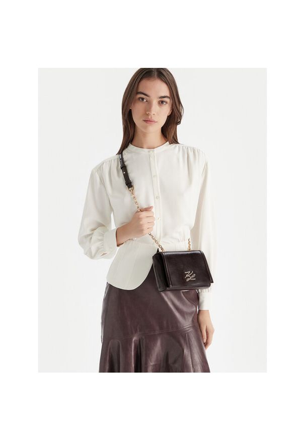 Karl Lagerfeld - Torebka KARL LAGERFELD. Kolor: brązowy