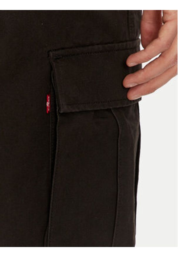 Levi's® Spodnie materiałowe A7364-0000 Czarny Straight Fit. Kolor: czarny. Materiał: bawełna