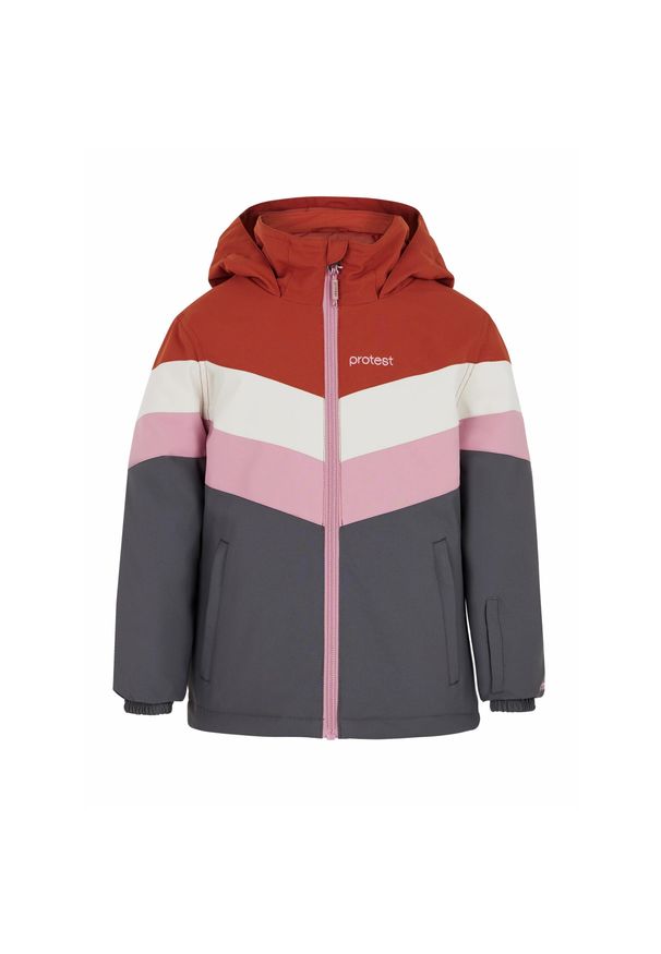 Dziecięca kurtka narciarska Protest PRTNOI TD. Kolor: wielokolorowy, czerwony, pomarańczowy. Sezon: zima. Sport: narciarstwo