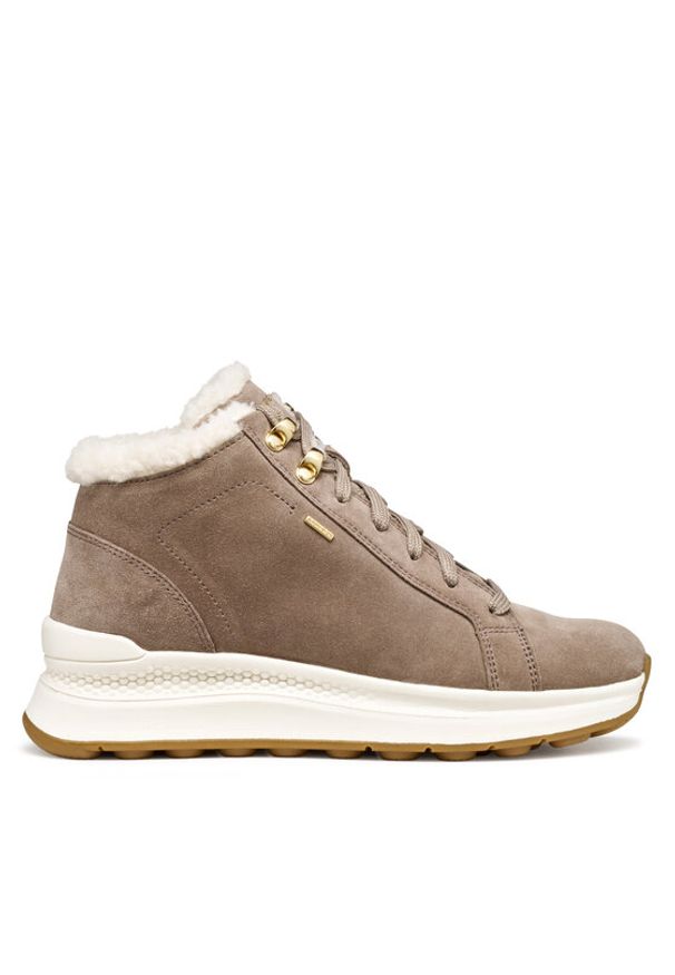 Geox Sneakersy D Spherica Actif X2 D56WPA 00022 C6029 Brązowy. Kolor: brązowy. Materiał: zamsz, skóra