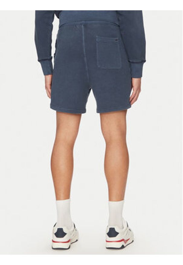 Tommy Jeans Szorty sportowe Varsity DM0DM20936 Granatowy Regular Fit. Kolor: niebieski. Materiał: bawełna. Styl: sportowy
