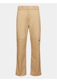 Dickies Spodnie materiałowe Double DK0A4XZE Khaki Slim Fit. Kolor: brązowy. Materiał: bawełna #1