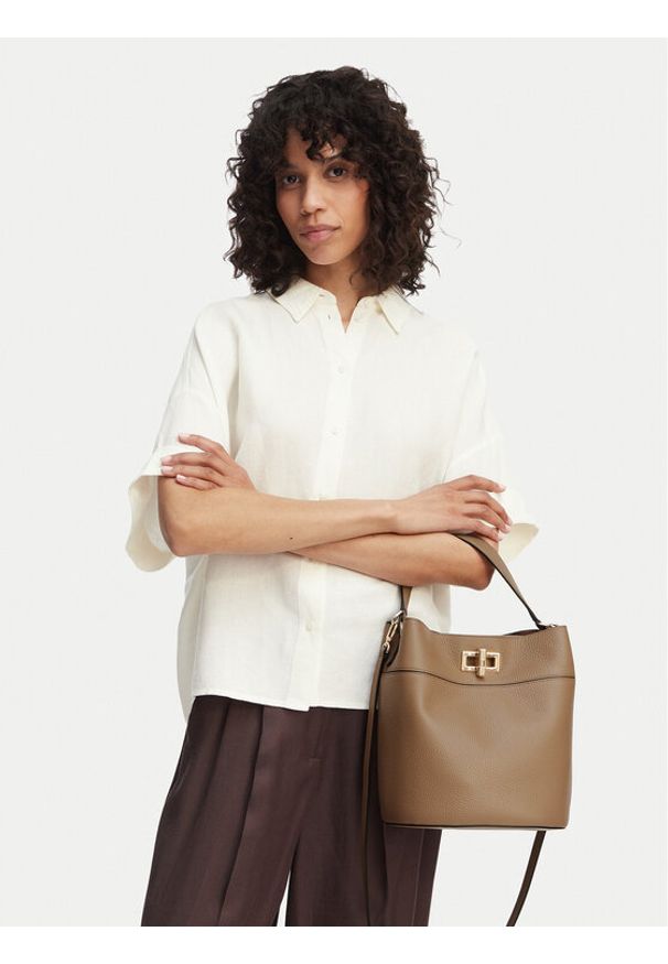 Furla Torebka Amelia M Bucket WB01953 HSF000 CN 4489S Brązowy. Kolor: brązowy. Materiał: skórzane