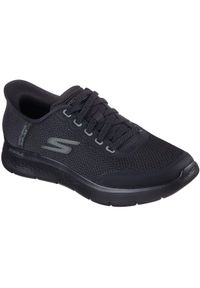 skechers - Adidasy Skechers Go Walk Flex - Netro, Mężczyźni. Kolor: czarny. Materiał: materiał. Sport: fitness