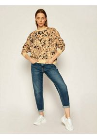 Lee - LEE POCKET SWEATSHIRT DAMSKA BLUZA BEZ KAPTURA BLEACHED SAND L53ZTXO. Typ kołnierza: bez kaptura