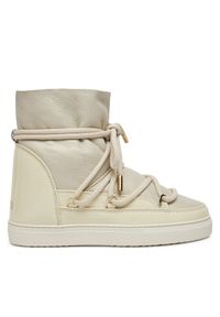 Inuikii Śniegowce Gloss Wedge 75203-007 Écru. Materiał: skóra #1