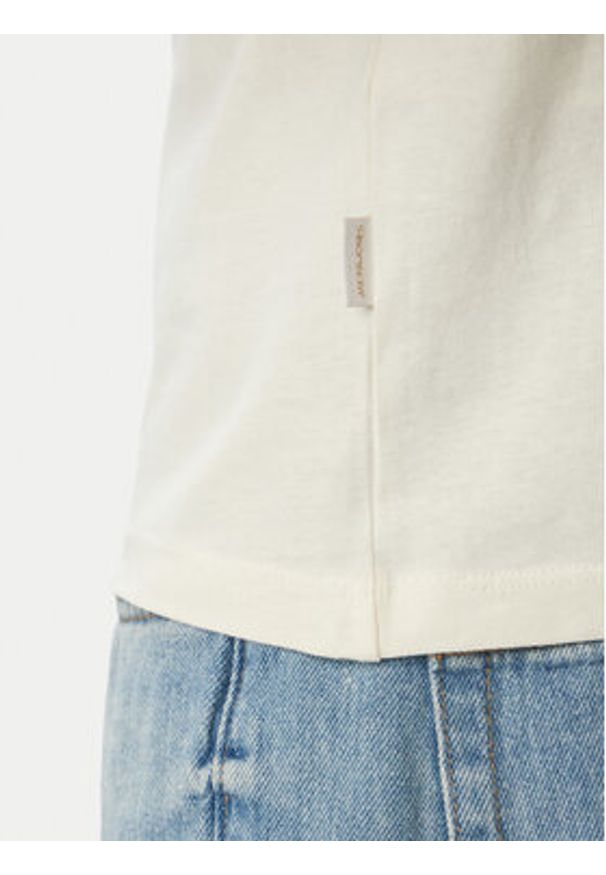 Jack & Jones T-Shirt Cassis 12295049 Kremowy Regular Fit. Kolor: kremowy. Materiał: bawełna