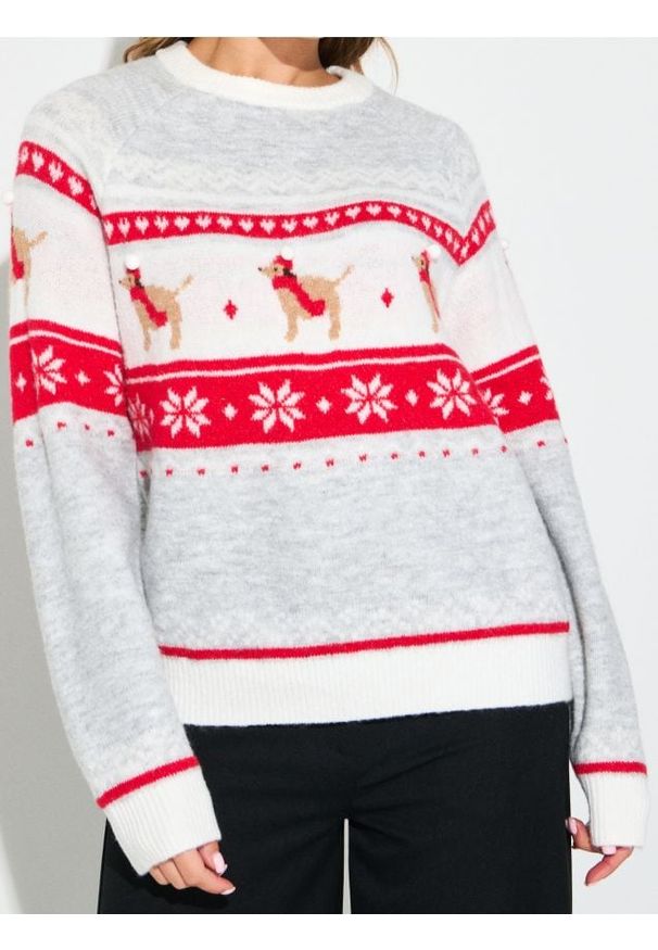 Sinsay - Sweter z motywem świątecznym - wielobarwny. Styl: wizytowy