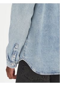 Tommy Jeans Koszula jeansowa DM0DM21362 Niebieski Regular Fit. Kolor: niebieski. Materiał: bawełna