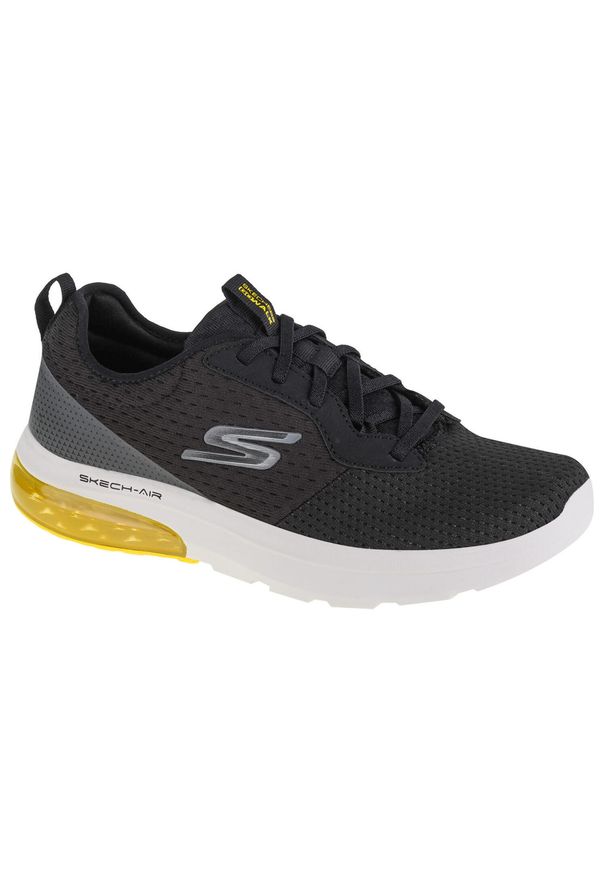 skechers - Buty sportowe Sneakersy męskie, Skechers Go Walk Air 2.0 – Crosser. Kolor: czarny, wielokolorowy. Sport: turystyka piesza