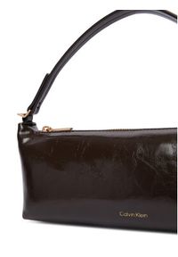 Calvin Klein Torebka Foil Logo Glossy Conv Bag LV04F3738G Brązowy. Kolor: brązowy. Materiał: skórzane #5