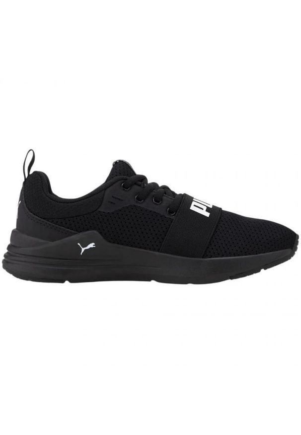 Buty Puma Wired Run Jr 374214 01 czarne. Okazja: na co dzień. Zapięcie: sznurówki. Kolor: czarny. Materiał: guma. Szerokość cholewki: normalna. Sport: bieganie