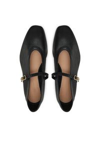 TOMMY HILFIGER - Tommy Hilfiger Baleriny Ballerina Maryjane Soft Leather FW0FW08354 Czarny. Kolor: czarny. Materiał: skóra