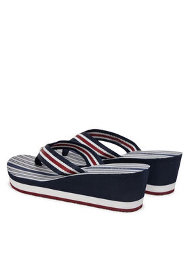 TOMMY HILFIGER - Tommy Hilfiger Japonki FW0FW08371 Granatowy. Kolor: niebieski. Materiał: materiał