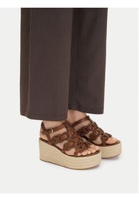 Badura Sandały EO-AMANI-LT0228-26-806 Brązowy. Kolor: brązowy. Materiał: skóra #4