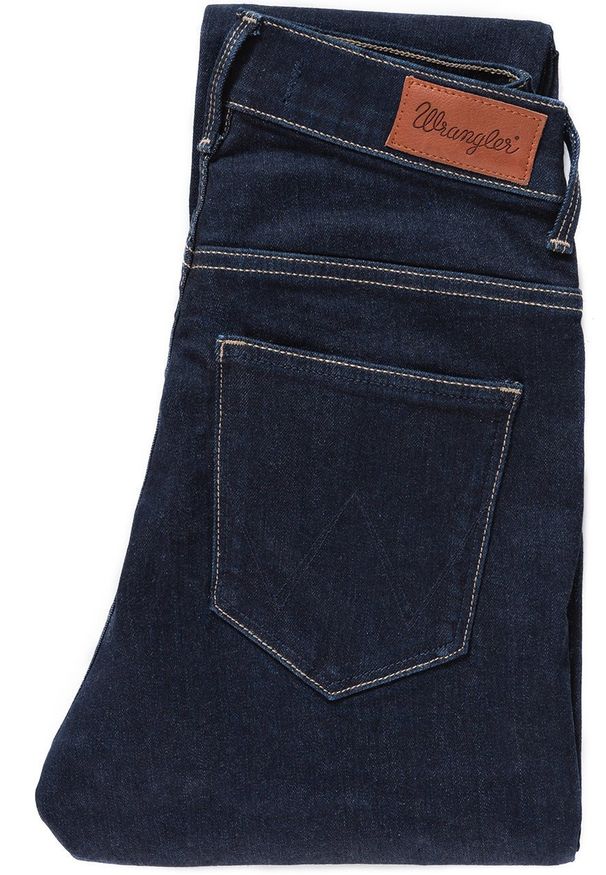 Wrangler - WRANGLER HIGH RISE SKINNY RINSEWASH W27HLU023 112128102. Stan: podwyższony
