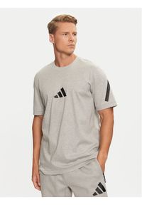 Adidas - adidas T-Shirt Z.N.E. JF2457 Szary Regular Fit. Kolor: szary. Materiał: bawełna