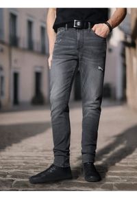 Sinsay - Jeansy skinny fit - szary. Kolor: szary