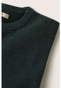 Mango Man sweter męski kolor zielony lekki. Okazja: na co dzień. Kolor: zielony. Materiał: włókno. Długość rękawa: długi rękaw. Długość: długie. Styl: casual #4