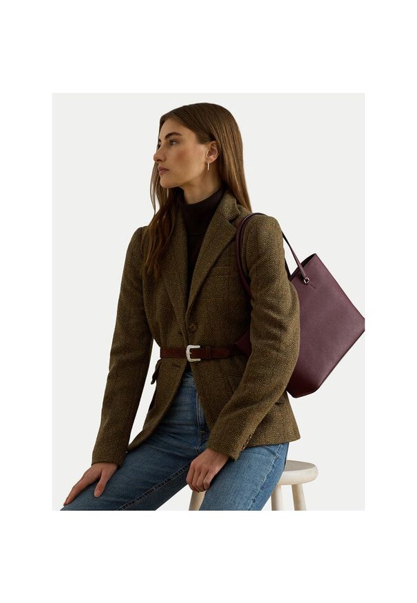 Lauren Ralph Lauren - Torebka LAUREN RALPH LAUREN. Kolor: czerwony