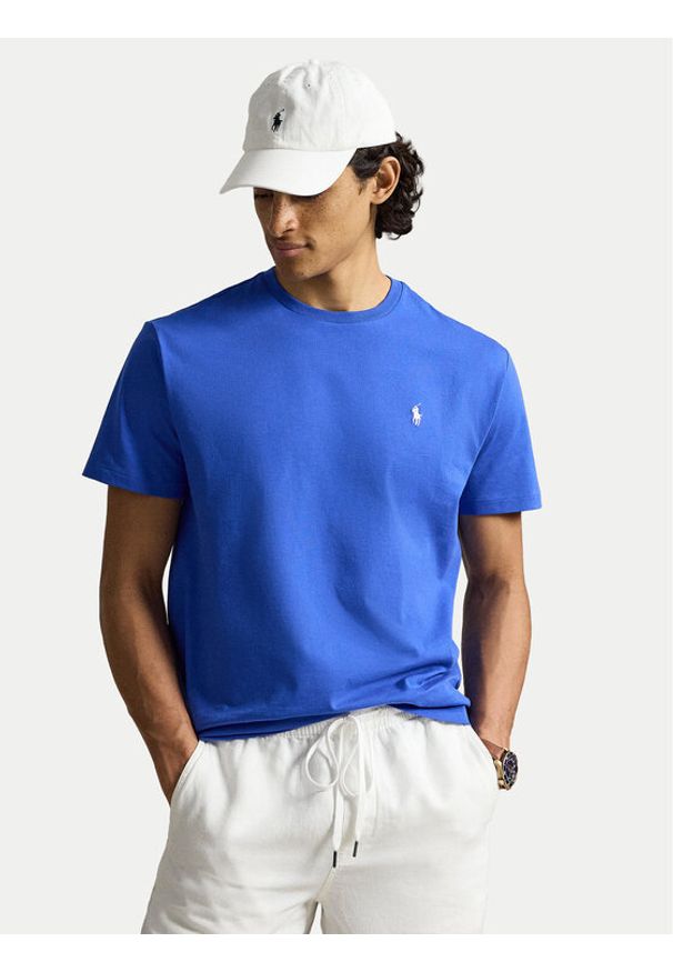 Polo Ralph Lauren T-Shirt 710671438532 Niebieski Regular Fit. Typ kołnierza: polo. Kolor: niebieski. Materiał: bawełna