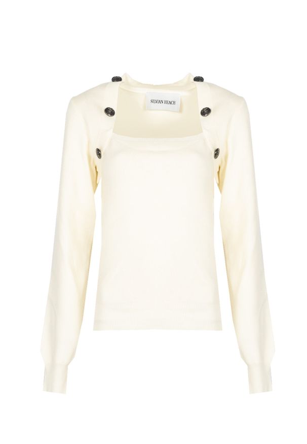 Silvian Heach Sweter | PGA22297MA | Kobieta | Kremowy. Kolor: kremowy. Materiał: akryl, nylon, wiskoza