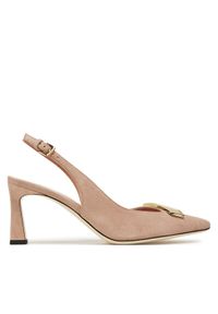 Pollini Czółenka SA10017C1MTA0122 Beżowy. Kolor: beżowy. Materiał: zamsz, skóra #1