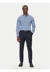 Calvin Klein Koszula Poplin Stretch Slim Shirt K10K108229 Niebieski Slim Fit. Kolor: niebieski. Materiał: bawełna #3