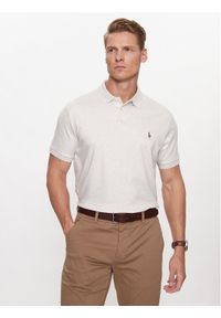 Polo Ralph Lauren Polo 710713130002 Szary Custom Slim Fit. Typ kołnierza: polo. Kolor: szary. Materiał: bawełna #1