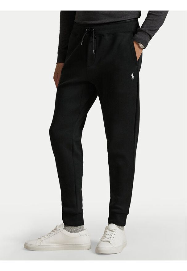 Polo Ralph Lauren Spodnie dresowe 710888283 Czarny Regular Fit. Kolor: czarny. Materiał: bawełna