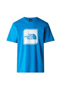 Koszulka Sportowa The North Face Biner Graphic. Kolor: niebieski. Materiał: bawełna